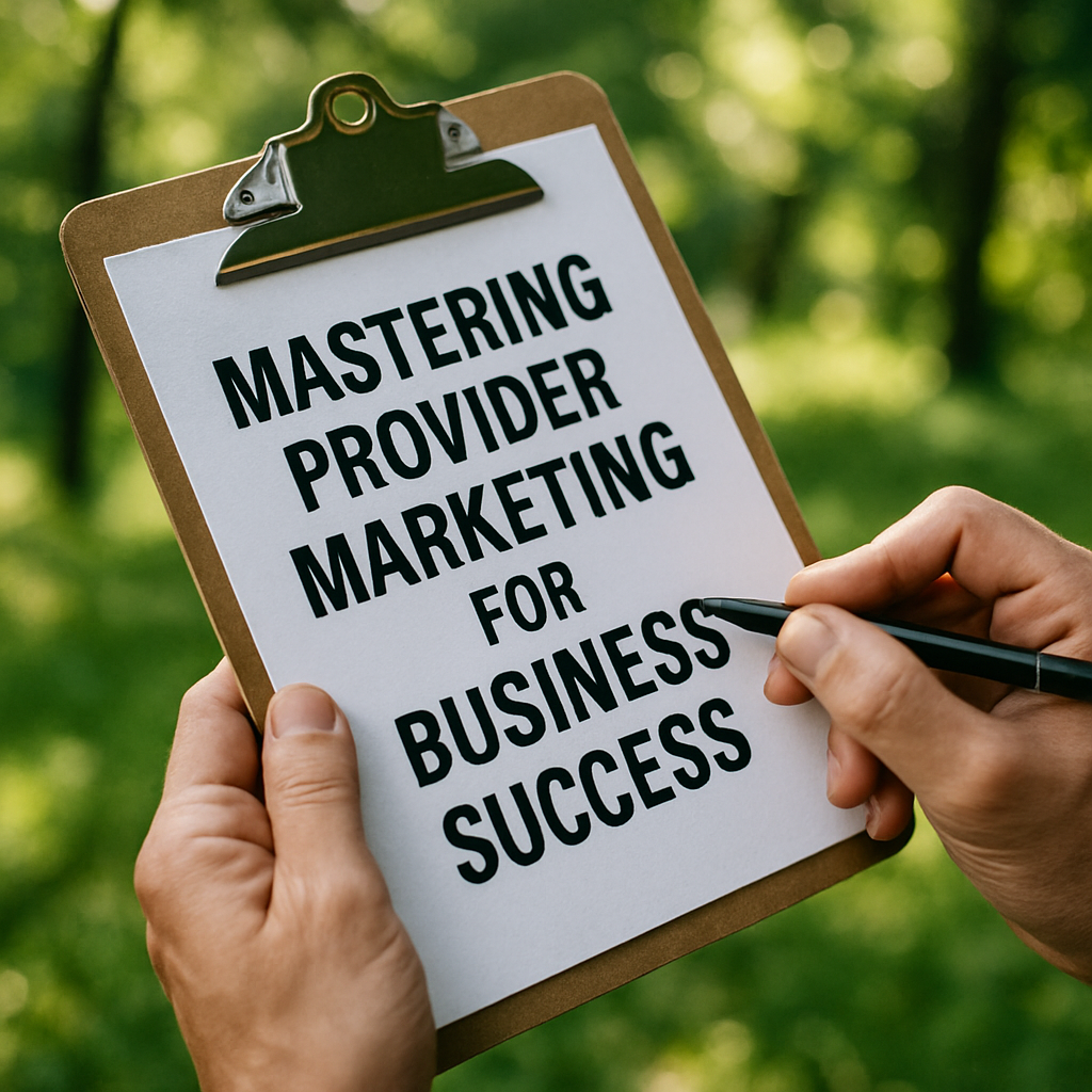 Mastering Provider Marketing for Business Success