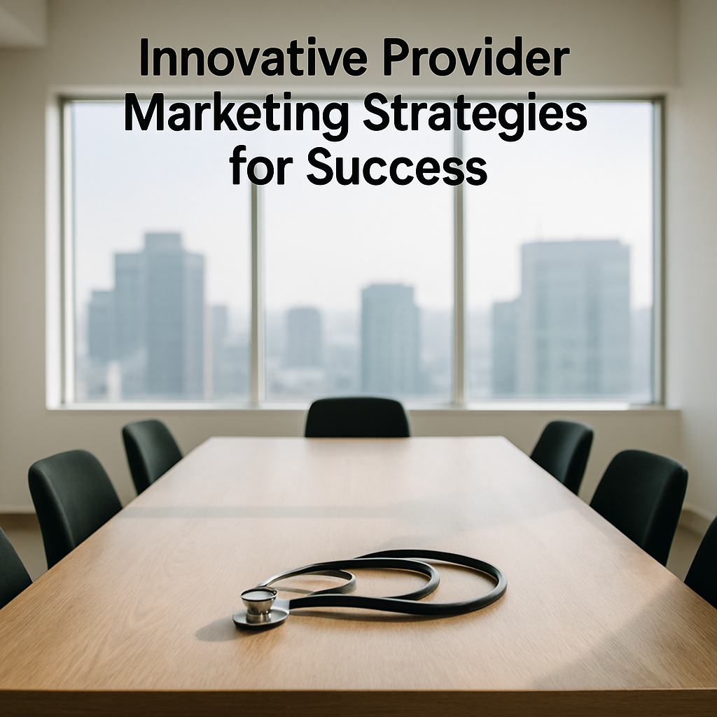 Innovative Provider Marketing Strategies for Success